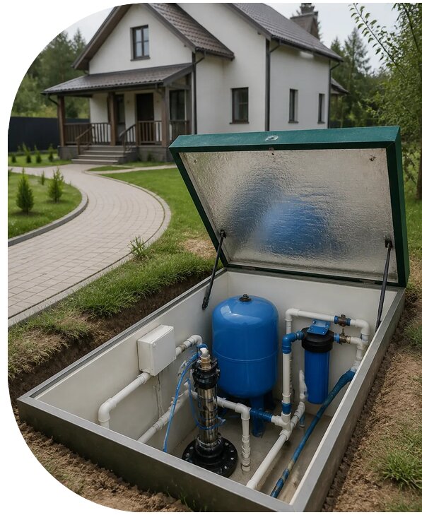 Автономное водоснабжение дома в Георгиевске от 154605 р. | АПаруса-Грг